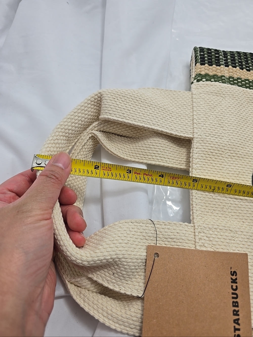 NWT Starbucks Merchandise Goddess Patchworkwoven Tote Top Handle Bag - Picture 12 of 13